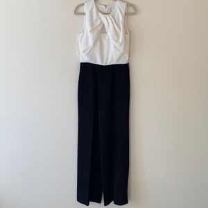 Trina turk black & white jumpsuit.